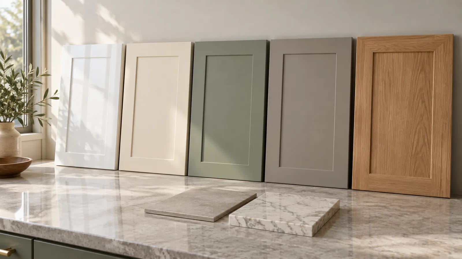 رنگ کابینت آشپزخانه؛ انتخاب بر اساس نور، ابعاد و پوشش